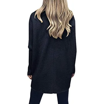 Stylish ANRABESS Women's Turtleneck Oversized Pullover
