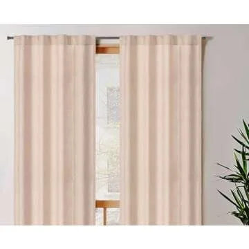 Bedding Craft Set of 2 Elegant Linen Curtains 50x96
