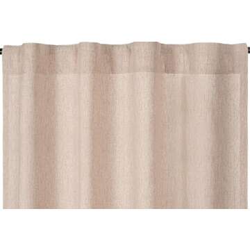 Bedding Craft Set of 2 Elegant Linen Curtains 50x96