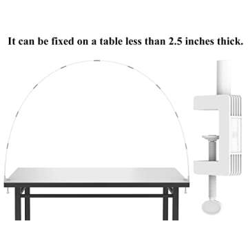 LANGXUN 12ft White Table Balloon Arch Kit, 10pcs, Balloon Arch Frame for Birthday Party, Wedding, Gr...