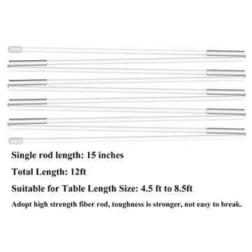 LANGXUN 12ft White Table Balloon Arch Kit, 10pcs, Balloon Arch Frame for Birthday Party, Wedding, Graduation, Baby Shower, Christmas Decorations, Unisex Adults & Children