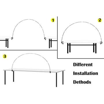 LANGXUN 12ft White Table Balloon Arch Kit, 10pcs, Balloon Arch Frame for Birthday Party, Wedding, Graduation, Baby Shower, Christmas Decorations, Unisex Adults & Children