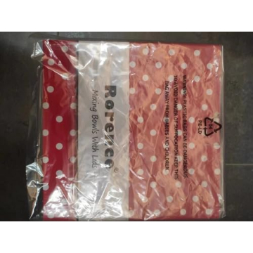 Rorence Stainless Steel Mixing Bowls Set - Red 3 Quart