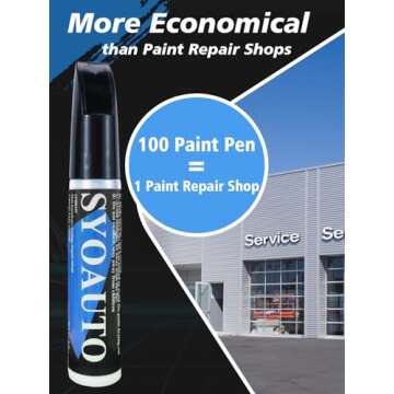 SYOAUTO Black Touch Up Paint - Automotive Scratch Repair