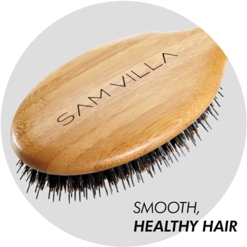 Sam Villa Professional Boar Bristle Hair Brush for Styling