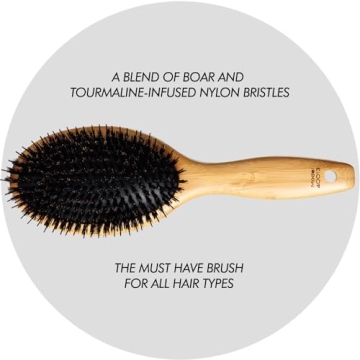 Sam Villa Professional Boar Bristle Hair Brush for Styling