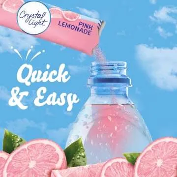 Crystal Light Pink Lemonade On-the-Go Drink Mix 10 Pack