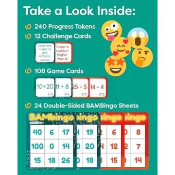 Fun Educational Bingo Game for Kids' Math Skills