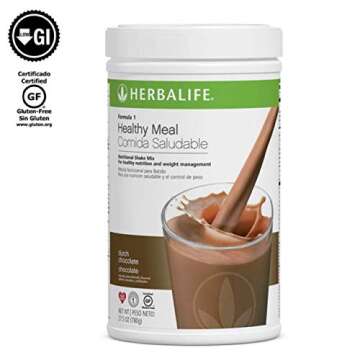 Herbalife Quick Combo - Formula 1 Shake Mix (Dutch Chocolate), Personalized Protein, Herbal Aloe (Mango), Herbal Tea Concentrate (Raspberry)