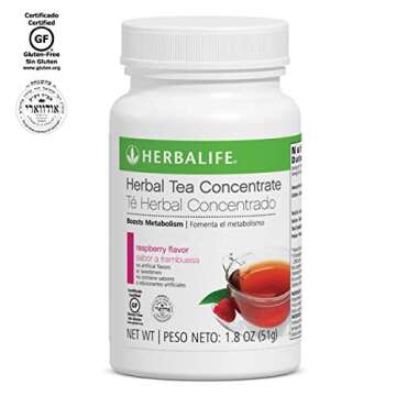 Herbalife Quick Combo - Formula 1 Shake Mix (Dutch Chocolate), Personalized Protein, Herbal Aloe (Mango), Herbal Tea Concentrate (Raspberry)
