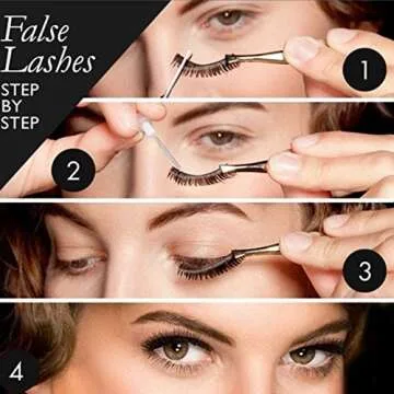 FEITA Lashes Set Fluffy False Eyelashes 8D Natural Thick Volume Soft Eyelash Kit Faux Mink Wispy Fake Eye Lashes 5 Pairs Multi Packs