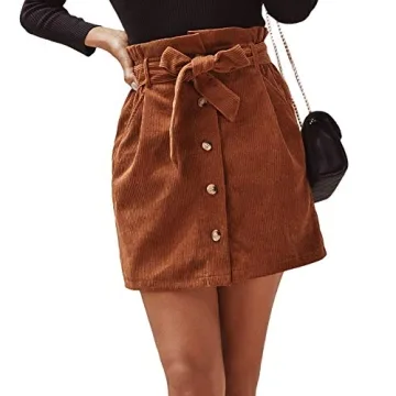 Stylish Susupeng Paperbag High Waist Mini Skirt with Pockets