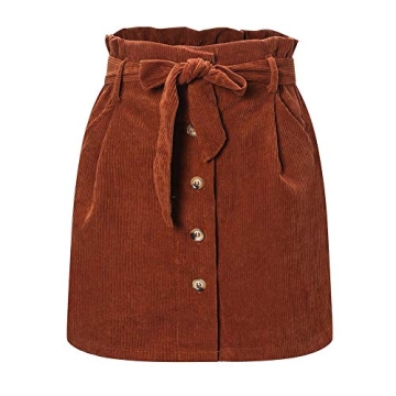 Stylish Susupeng Paperbag High Waist Mini Skirt with Pockets