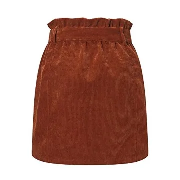 Stylish Susupeng Paperbag High Waist Mini Skirt with Pockets