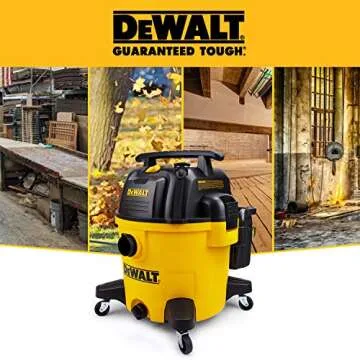 DEWALT DXV10P 10 Gallon Poly Wet Dry Vacuum Yellow