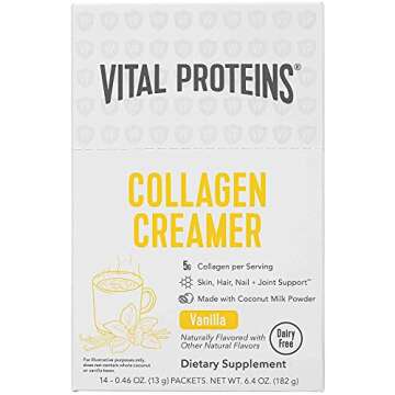 Vital Proteins Collagen Creamer Vanilla, 0.46 Ounce, 14 Count (Pack of 1)