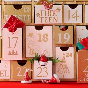 Hershey's Kisses Holiday Milk Chocolate Santa Hat Foils