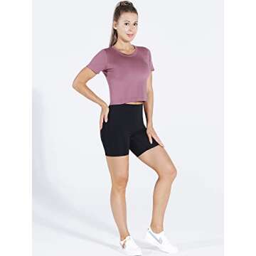 CADMUS Women's Crop Top 3-Pack - Stylish Athletic Wear