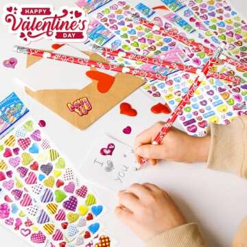 Exciting 44-Piece Valentine's Day Gift Set for Kids