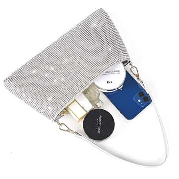 Stylish Valleycomfy Rhinestone Evening Clutch Purse for Any Event