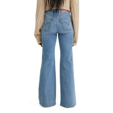 Levi's Women's Ribcage Bottom Jeans in Ringing Bells
