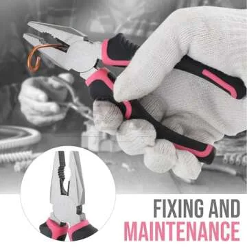 Stylish Hi-Spec 25pc Pink DIY Tool Set for Women