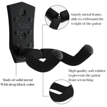 Omniwod Guitar Wall Mount 3 Pack – V-Shaped Holders