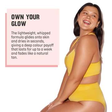 Isle of Paradise Self-Tanning Mousse, Light - Color Correcting Tanning Foam with Grapefruit, Chia Seed, and Avocado Oils - Streak-Free, Even Glow - Vegan and Cruelty Free - 6.76 fl. oz