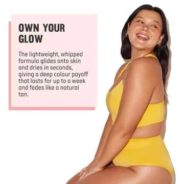 Isle of Paradise Self-Tanning Mousse, Light - Color Correcting Tanning Foam with Grapefruit, Chia Seed, and Avocado Oils - Streak-Free, Even Glow - Vegan and Cruelty Free - 6.76 fl. oz