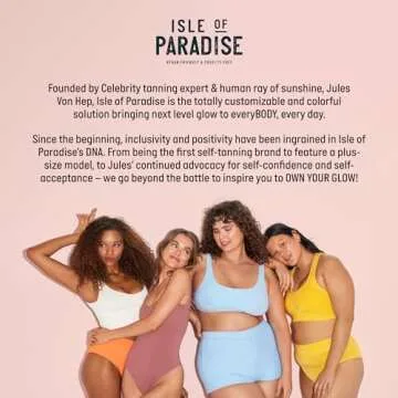 Isle of Paradise Self-Tanning Mousse, Light - Color Correcting Tanning Foam with Grapefruit, Chia Seed, and Avocado Oils - Streak-Free, Even Glow - Vegan and Cruelty Free - 6.76 fl. oz