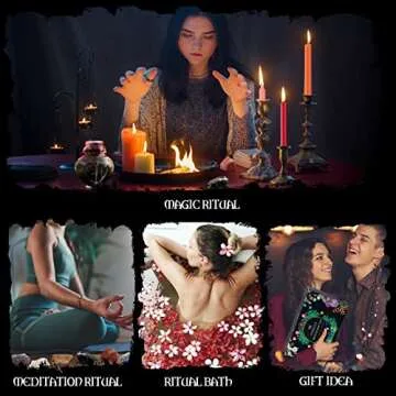 SHYSHINY Witchcraft Supplies Kit, 150Pack Wiccan Supplies and Tools Witchy Gifts for Beginners, Dried Herbs, Crystals, Candles, Green Witch Altar Starter Spell