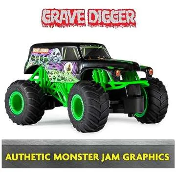 Monster Jam, Official Grave Digger Remote Control Monster Truck, 1:24 Scale, 2.4 GHz, Kids Toys for Boys and Girls Ages 4 and up