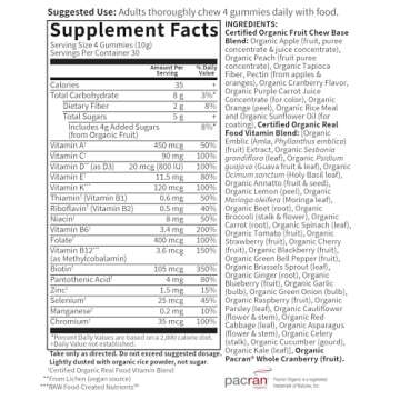 Organic Vegan Women's Gummy Vitamins - Tasty Nutrition