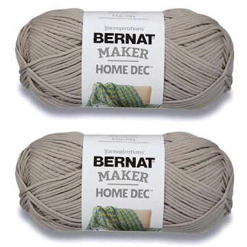 Bernat Maker Home Dec Clay Yarn - 2 Pack for Cozy Home Projects