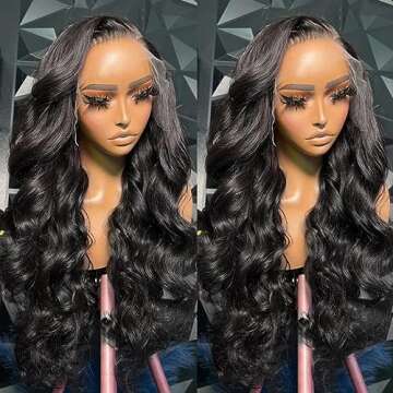 Body Wave Human Hair Lace Front Wig 180% Density 24 Inch