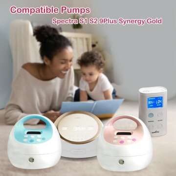 Nenesupply 21mm 2 pc Flanges Compatible with Spectra S2 Spectra S1 9 Plus Breastpumps Replacement to Spectra Pump Parts and Spectra Flange. Compatible with Spectra S2 Parts and Spectra 21mm