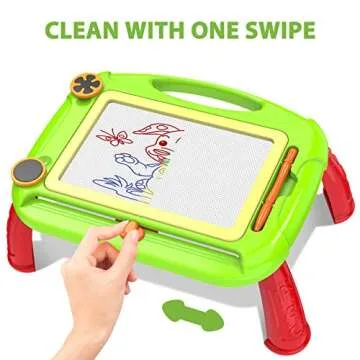 Creative Toys for 3 Year Old Boy,Magnetic Doodle Magna Drawing Doodle Board for Kids Age 3 Festival Gift Birthday Present for Toddlers Babies 3 Year Old Small Tablet for Toddler