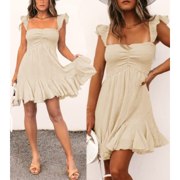 AVALEBETI Off Shoulder Mini Dress for Summer Style