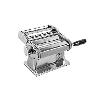 MARCATO Atlas 150 Pasta Machine, Made in Italy, Includes Cutter, Hand Crank, and Instructions, 150 m...