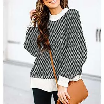 ETCYY Women's Oversized Pullover Sweater for Fall 2025
