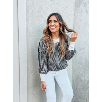 ETCYY Women's Oversized Pullover Sweater for Fall 2025