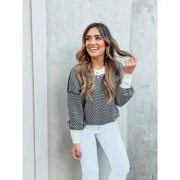 ETCYY Women's Oversized Pullover Sweater for Fall 2025