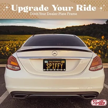 Stylish Daisy License Plate Frame for Women | Spiffy