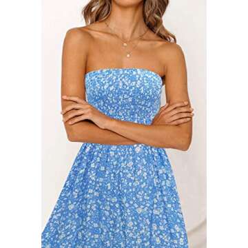 ZESICA Floral Printed Summer Maxi Dress for Women