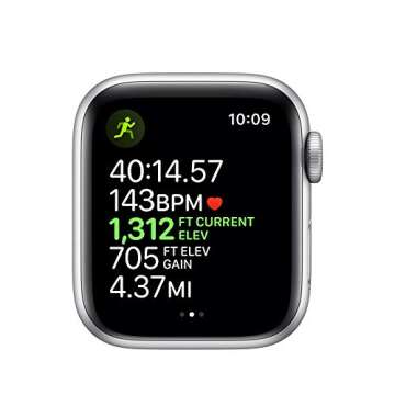 Apple Watch Series 5 (GPS + Cellular, 40mm) - Silver Aluminum Case with White Sport Band