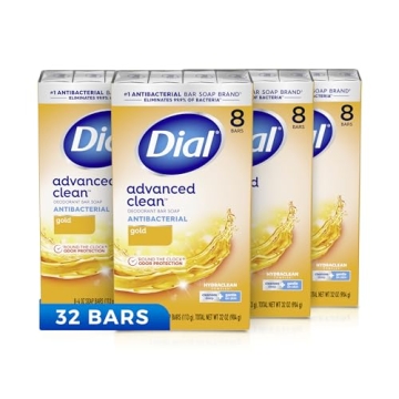 Dial Antibacterial Bar Soap Gold 8 Count Pack of 4