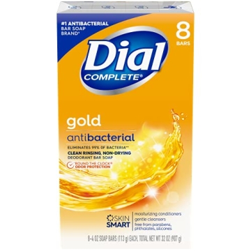 Dial Antibacterial Bar Soap Gold 8 Count Pack of 4