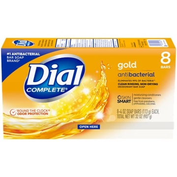 Dial Antibacterial Bar Soap Gold 8 Count Pack of 4