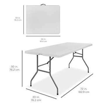 Best Choice Products Folding Table for Indoor Outdoor Events