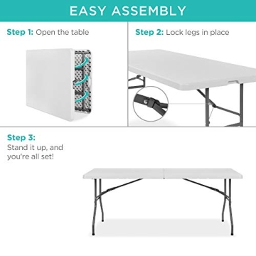 Best Choice Products Folding Table for Indoor Outdoor Events
